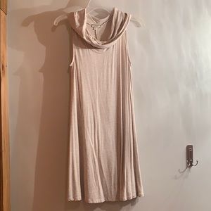 Oatmeal cowl neck dress